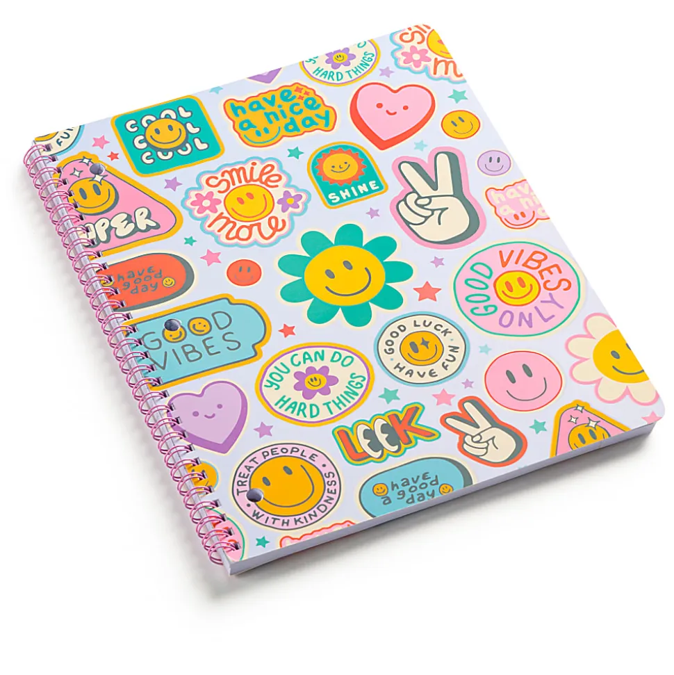 Eccolo BTS Spiral Notebook, 8-1/2" x 11", 1 Subject, College Rule, 80 Sheets, Multicolor, Total Qty 1