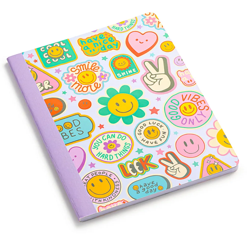 Eccolo CompBook, 7” x 9", 1 Subject, College Rule, 80 Sheets, Patches