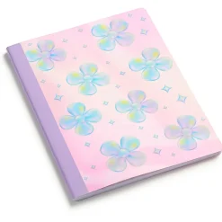 Eccolo CompBook, 7-1/2” x 9-3/4", 1 Subject, College Rule, 80 Sheets, Daisies