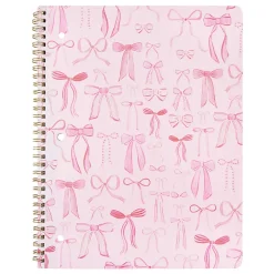 Eccolo Composition Spiral Notebook, 8-1/2” x 11-3/4”, 1 Subject, College Rule, 80 Sheets, Preppy Chic