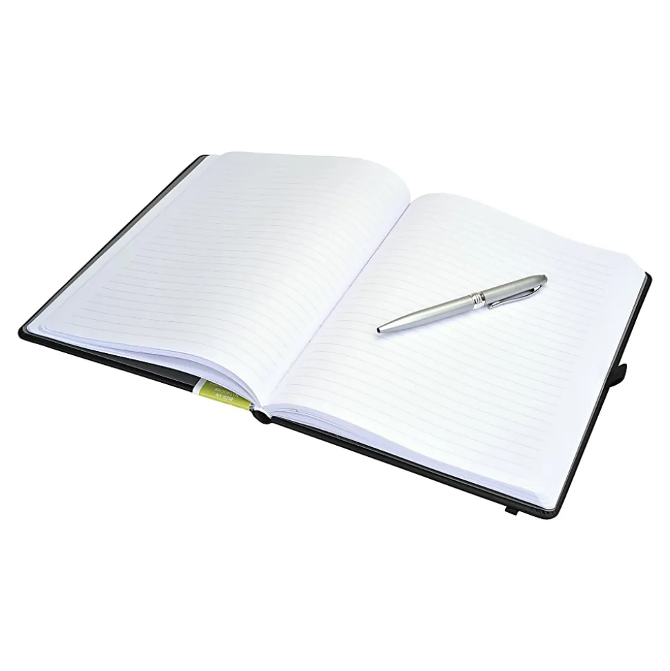 Eccolo™ Cool Jazz Journal, 7" x 9.5", Lined, 192 Pages, Black