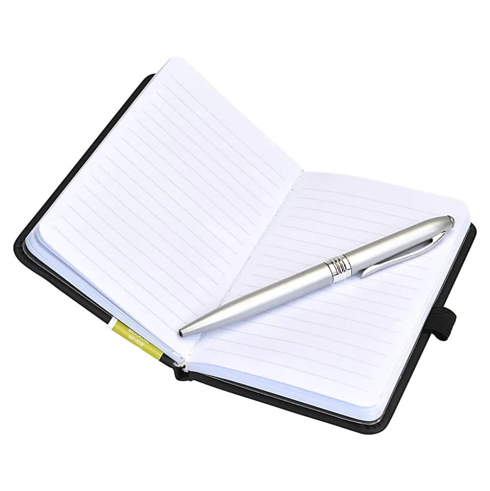 Eccolo™ Cool Jazz Journal, 3 1/2" x 5 1/2", Ruled, 192 Pages, Black