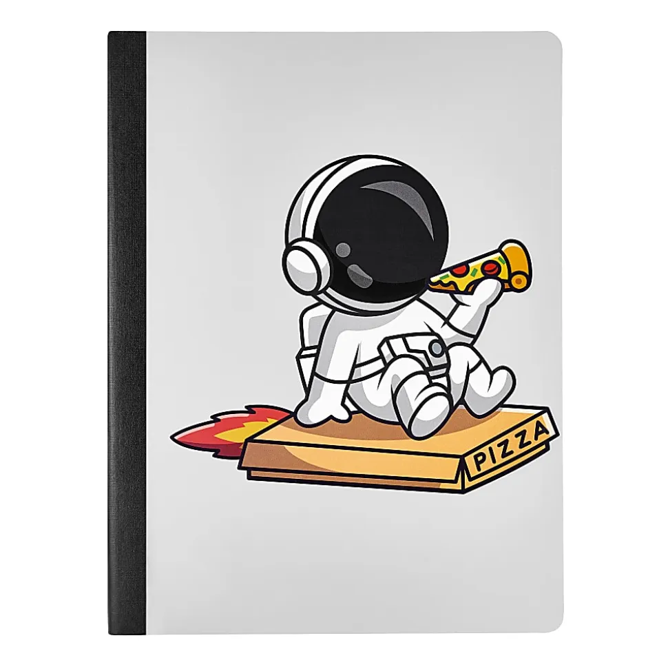 Eccolo Finale Composition Notebook, 7-1/2” x 9-3/4”, 1 Subject, College Rule, 80 Sheets, Kitsch In Space