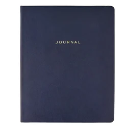Eccolo Hardcover Journal, 8” x 10”, College Rule, 256 Pages, Navy