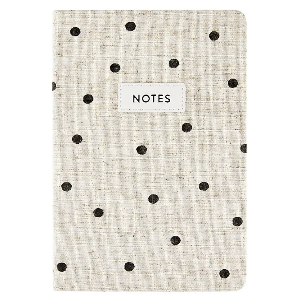 Eccolo Hardcover Journal, 6” x 8”, College Rule, 256 Pages, Polka Dot