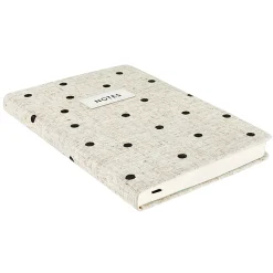 Eccolo Hardcover Journal, 6” x 8”, College Rule, 256 Pages, Polka Dot