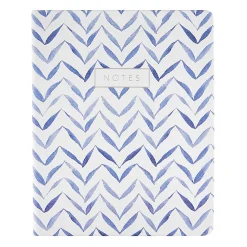 Eccolo Hardcover Journal, 8” x 10”, College Rule, 256 Pages, Blue/White