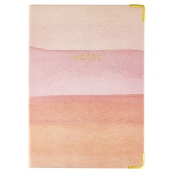 Eccolo Hardcover Journal, 6” x 8”, College Rule, 256 Pages, Pink Sunrise