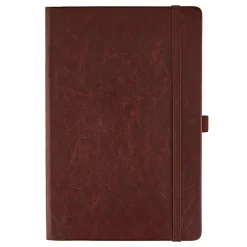 Eccolo Hardcover Journal, 6” x 8”, College Rule, 192 Pages, Cognac