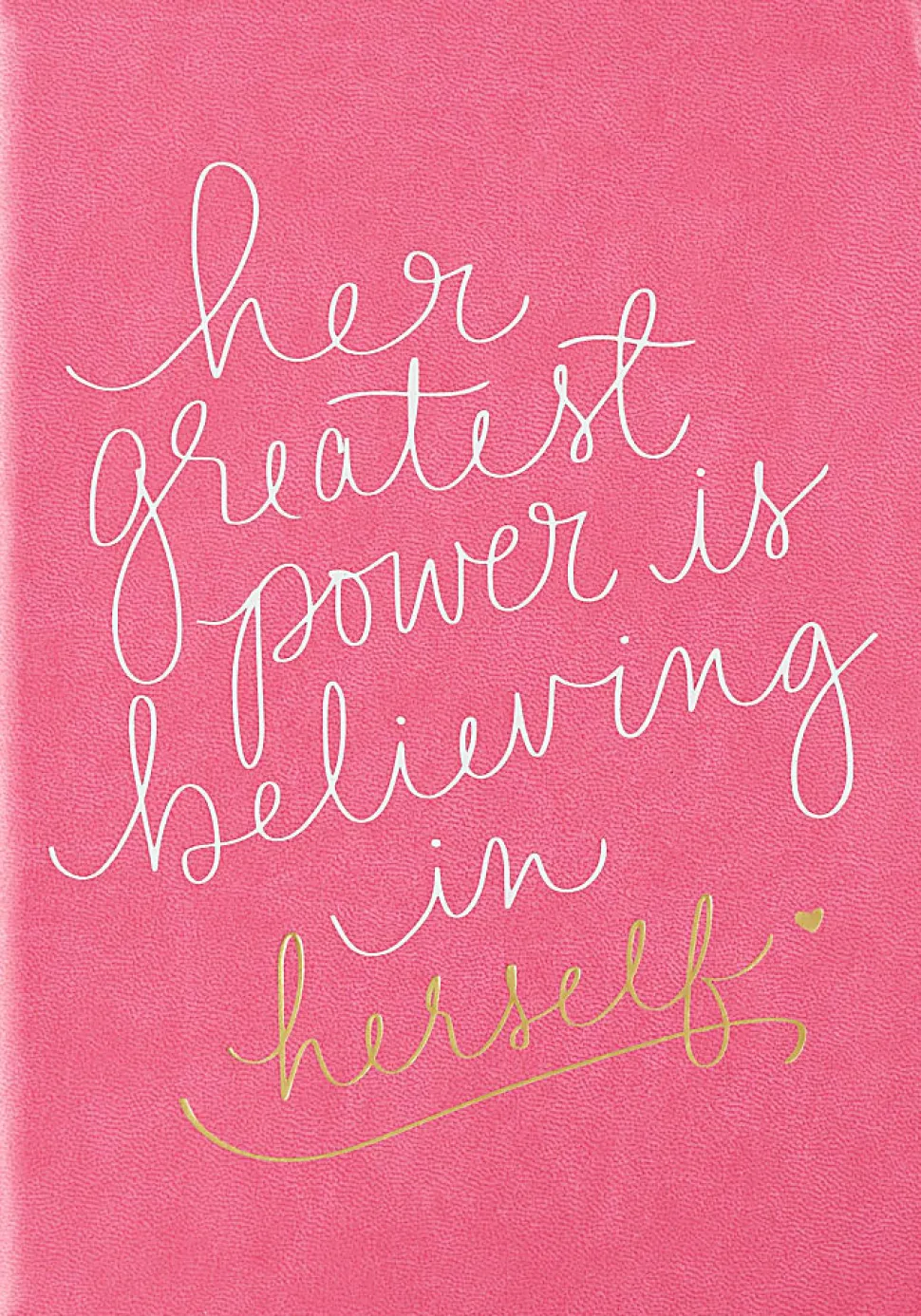 Eccolo Her Greatest Flexi Journal, 6” x 8”, 256 pages, Hot Pink/White