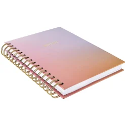 Eccolo Spiral Journal, 6” x 8”, College Rule, 160 Sheets, Sunset Ombre
