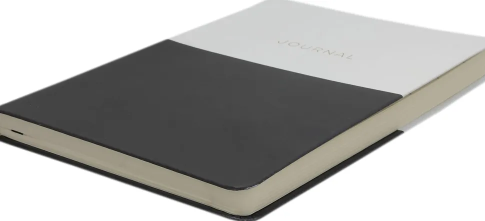 Eccolo Style Journal, 6” x 8”, 256 Pages, Black & White/Ivory