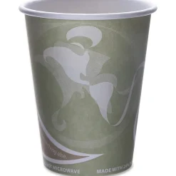 Eco-Products Evolution World PCF Hot Cups, 12 Oz, Sea Green, Pack Of 1,000