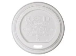 Eco-Products Hot Cup Lids, Fits 10-20 Oz Cups, Translucent, Pack Of 800 Lids