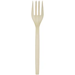 Eco-Products® Plant Starch Material Cutlery, Forks, Beige, Pack Of 50