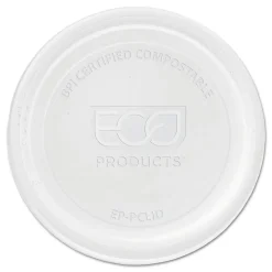 Eco-Products® Portion Cup Lids for 2-4-Oz Portion Cups, Clear, 100 Lids Per Pack, 20 Packs Per Case