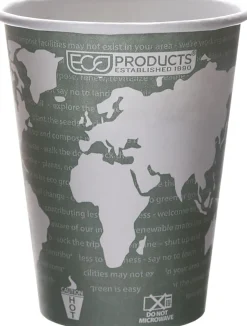 Eco-Products® World Art™, Hot Cups, 12 Oz, Pack Of 50