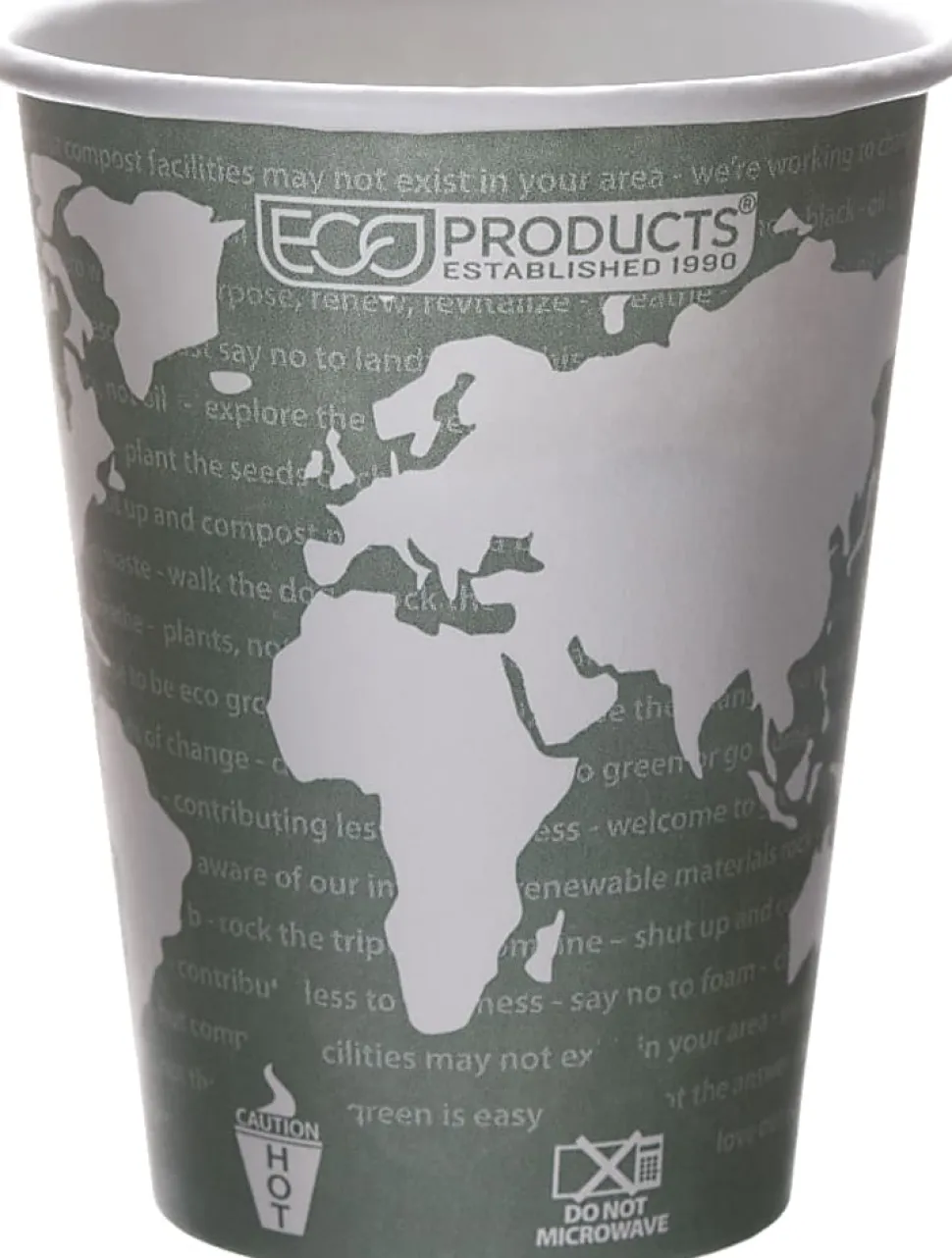 Eco-Products® World Art™, Hot Cups, 12 Oz, Pack Of 50