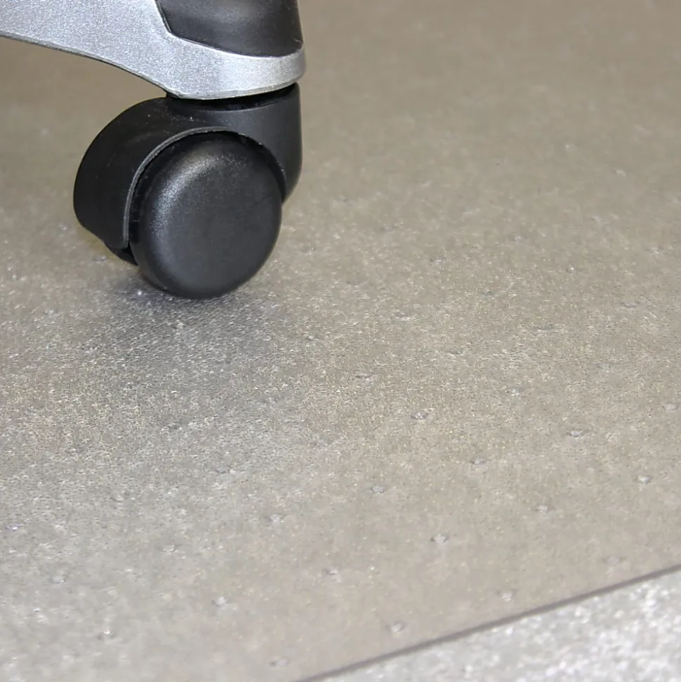 Ecotex BioPlus Polycarbonate Chair Mat for Low / Medium Pile Carpets up to 1/2" thick - 46" x 60", Clear