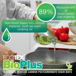 Ecotex BioPlus Polycarbonate Chair Mat for Low / Medium Pile Carpets up to 1/2