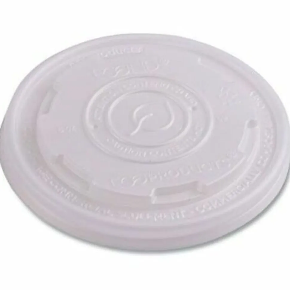 ECO World Art Soup Container EcoLids, White, Pack Of 1,000 Lids