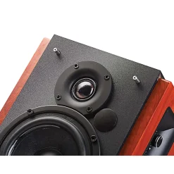 Edifier R1700BT 66-Watt RMS Amplified Bluetooth® Bookshelf Speaker System, Brown