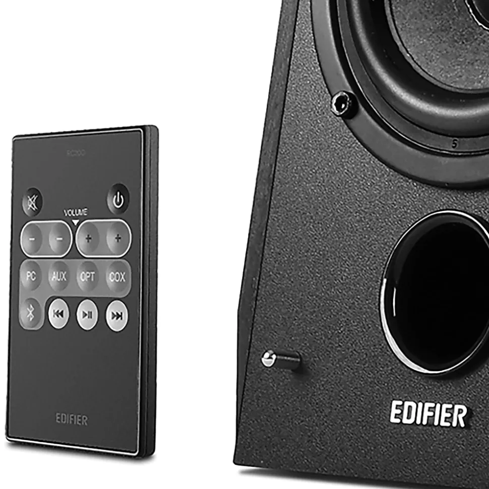 Edifier R1850DB 70-Watt RMS Amplified Bluetooth Bookshelf Speaker System With Sub Out, Black