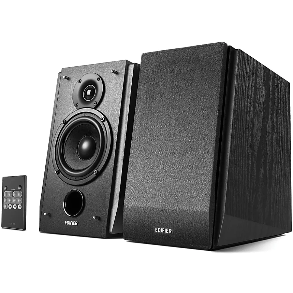 Edifier R1850DB 70-Watt RMS Amplified Bluetooth Bookshelf Speaker System With Sub Out, Black