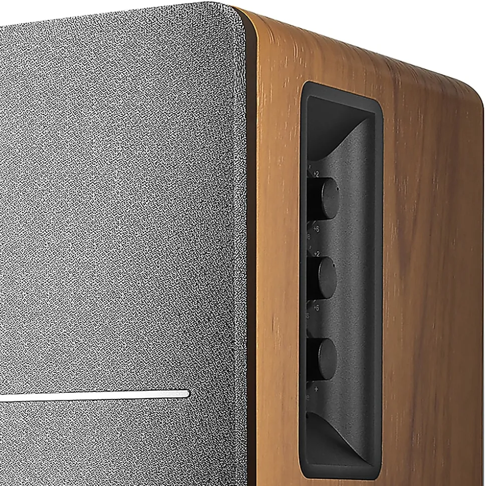 Edifier R1280DB 42-Watt RMS Amplified Bluetooth® Bookshelf Wired Speaker System, Brown