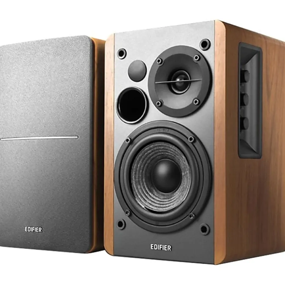 Edifier R1280T 4" 42-Watt RMS 2-Way Indoor Amplified Bookshelf Speaker System, Black