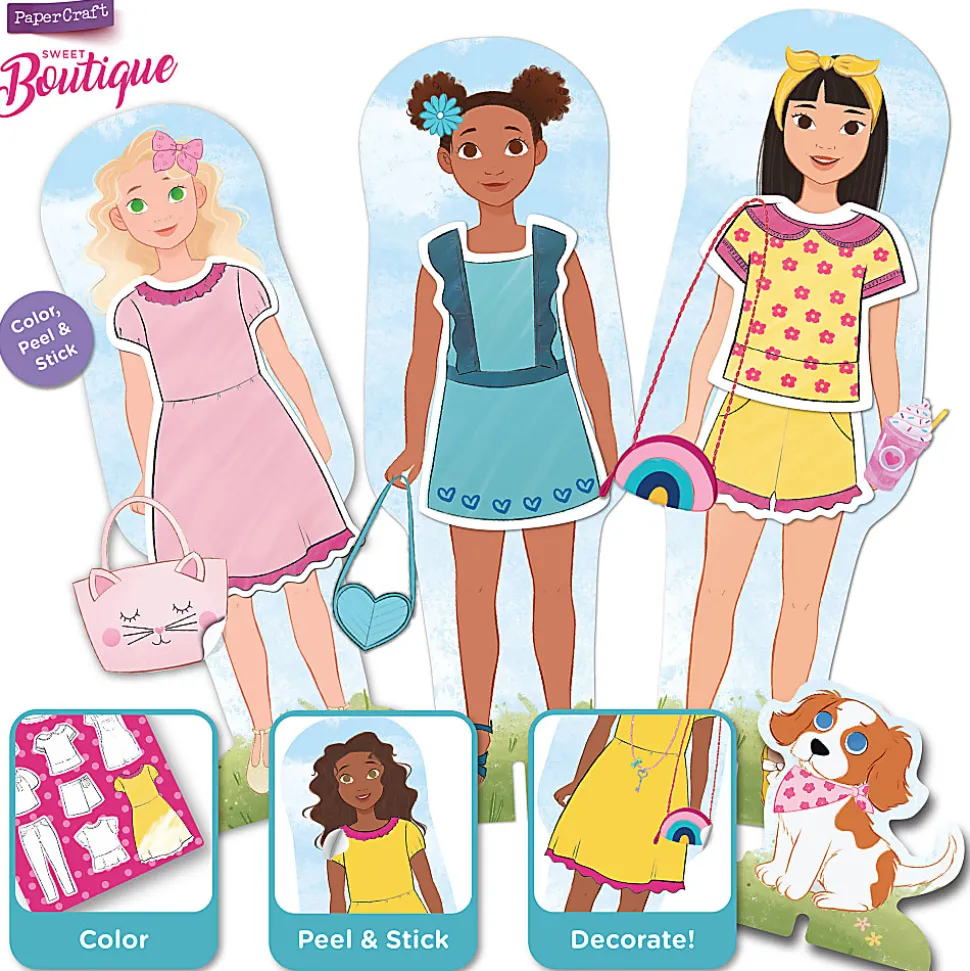 Educational Insights PaperCraft Sweet Boutique Paper Dolls Set