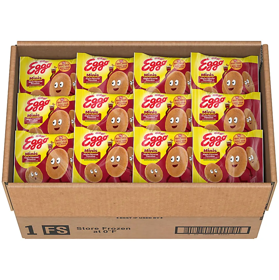 Eggo Bites Mini Pancakes, Maple, 3.03 Oz, Box Of 72 Mini Pancakes