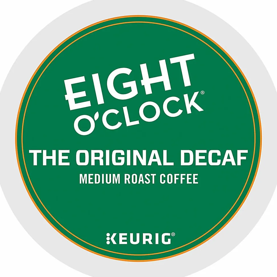 Eight O'Clock® Single-Serve Coffee K-Cup® Pods, Decaffeinated, Original, Carton Of 24