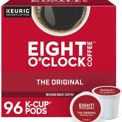 Eight O'Clock® Single-Serve Coffee K-Cup®, Original, 96 Count (4 Packs of 24)