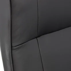 Elama Faux Leather High-Back Adjustable Office Chair, Black