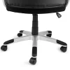 Elama Faux Leather High-Back Adjustable Office Chair, Black/Gray, 995120166M