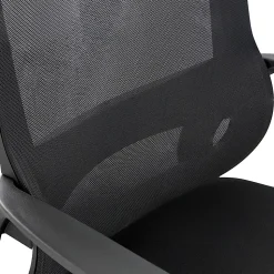 Elama Mesh/Fabric Mid-Back Adjustable Office Task Chair, 40-3/8