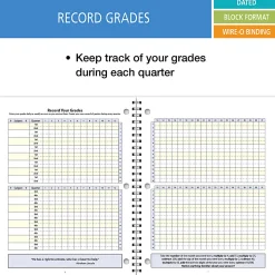 2026-2027 ELAN Publishing Weekly/Monthly Academic Year Student Planner, 8-1/2" x 11", Blue, August To July, Total Qty 1