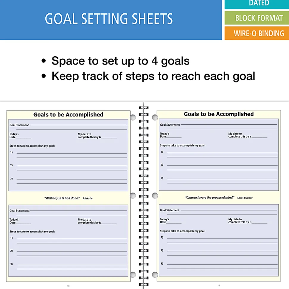 2026-2027 ELAN Publishing Weekly/Monthly Academic Year Student Planner, 8-1/2" x 11", Blue, August To July, Total Qty 1