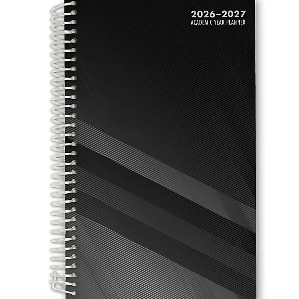 2026-2027 ELAN Publishing Weekly/Monthly Academic Year Student Planner, 5” x 8", Black, August To July, Total Qty 1