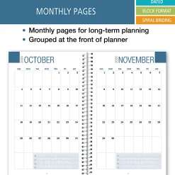 2026-2027 ELAN Publishing Weekly/Monthly Academic Year Student Planner, 5” x 8", White, August To July, Total Qty 1