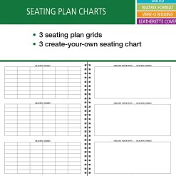 2026-2027 ELAN Publishing Weekly/Monthly Academic Year Teacher Lesson Planner, 8-1/2" x 11", Green, August To June, Total Qty 1