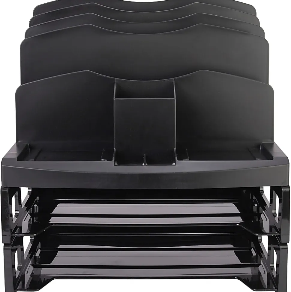 Eldon® Smart Sorter™ System With Trays, Black