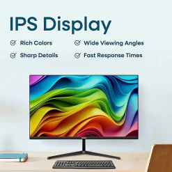 Element 24” 1080P FHD IPS Display Computer Monitor, Total Qty 1