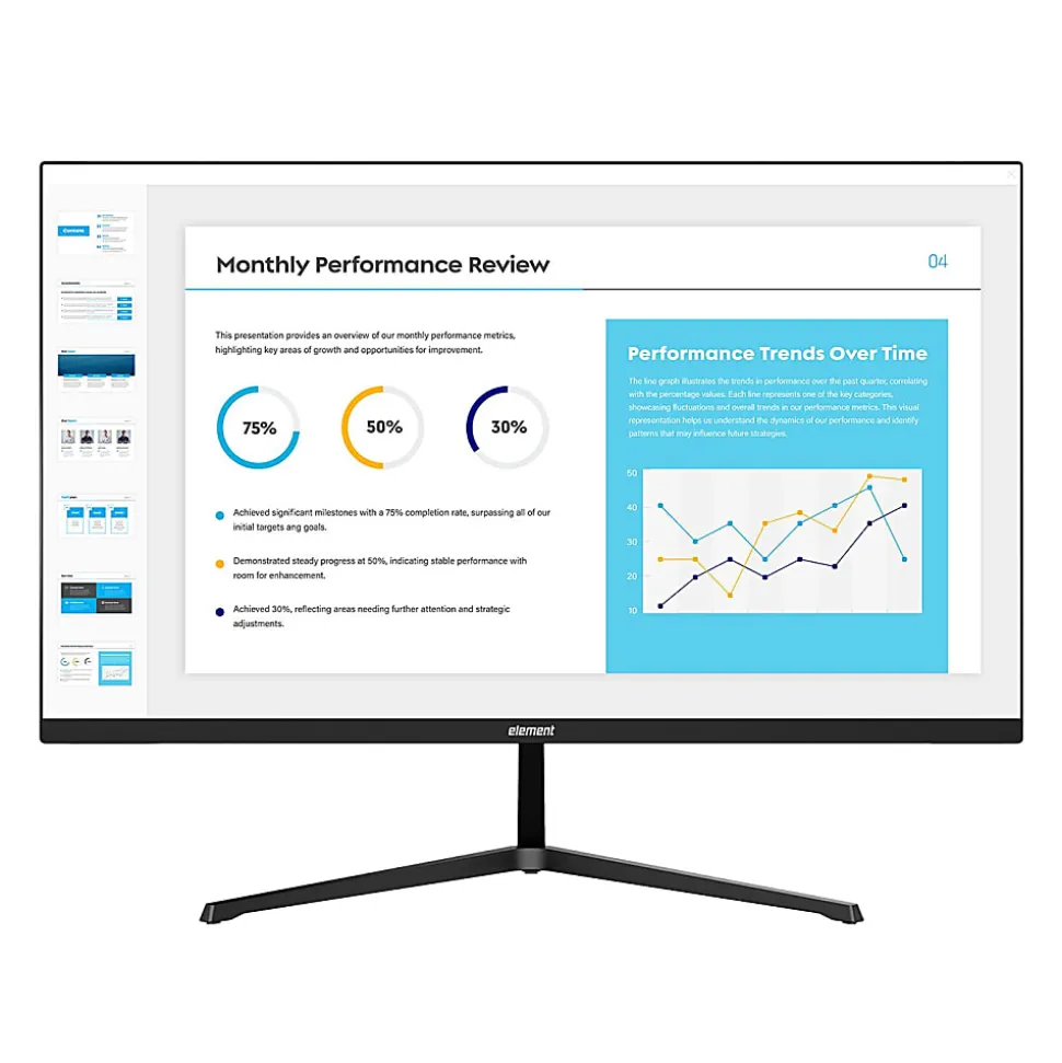 Element 24” 1080P FHD IPS Display Computer Monitor, Total Qty 1