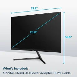 Element 24” 1080P FHD IPS Display Computer Monitor, Total Qty 1