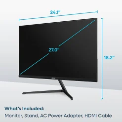 Element 27” 1080P FHD IPS Display Computer Monitor, Total Qty 1