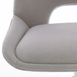 Elle Décor Laissy Low-Back Task Chair, Linen Color