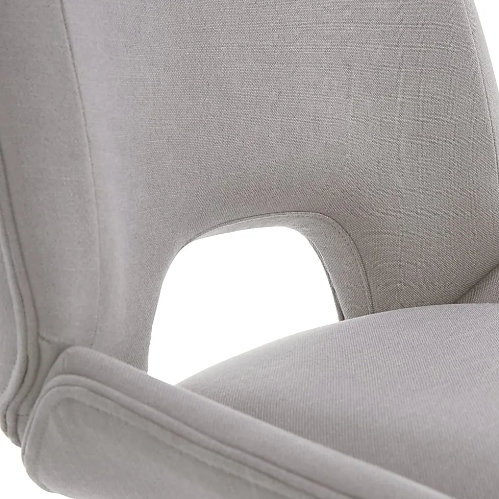 Elle Décor Laissy Low-Back Task Chair, Linen Color