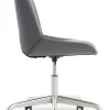 Elle Décor Laissy Low-Back Task Chair, Gray